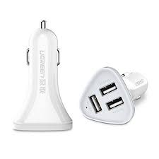 Ugreen 29W 3 Port USB Car Charger  CD124(40284) White GK